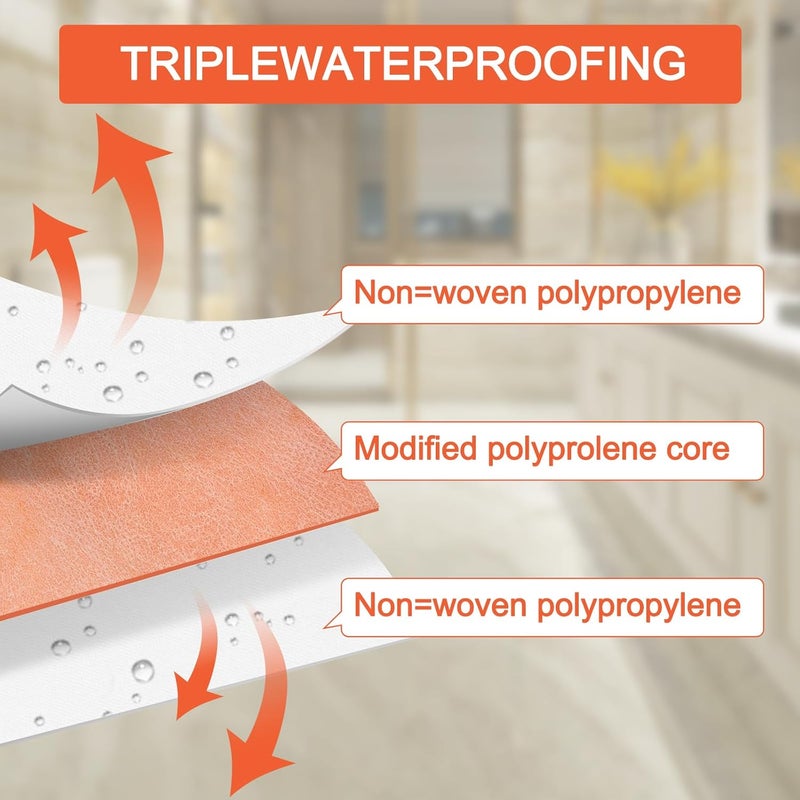 CRIDENG Waterproof Membrane For Shower, Waterproofing Polyethylene Seamless Membrane, Inside Or Outside Corner For Bathroom, Kitchen,Saunas And Wet Areas, Steam Room, Wall, Windows (10pcs Inside) - Image 3